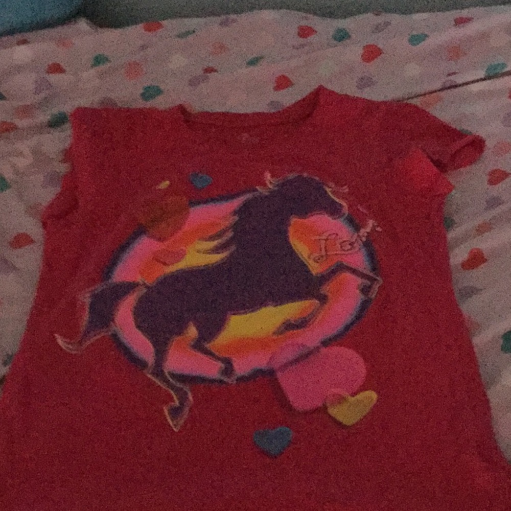 Pink horse shirt